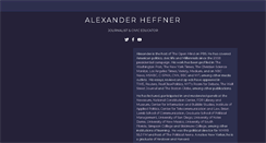 Desktop Screenshot of alexanderheffner.com