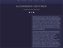 Tablet Screenshot of alexanderheffner.com